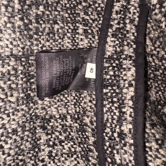 Isabel Marant Etoile $430 Laura Wool Blend Tweed Zip Jacket, 40, Classic - Picture 7 of 9